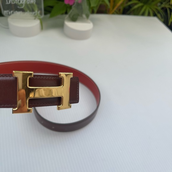 Hermès Belt Reversible browns Leather - Picture 7 of 12